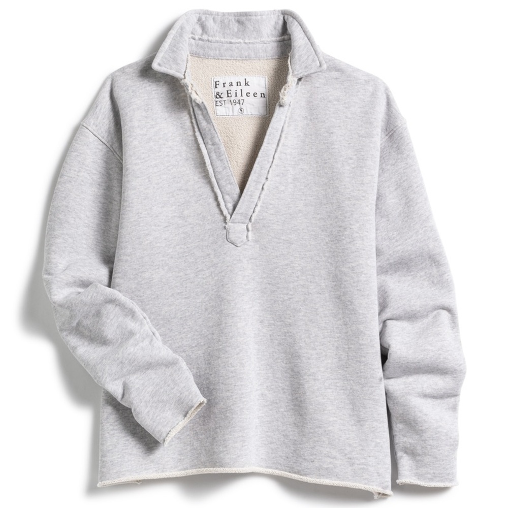 FRANK & EILEEN Patrick Triple Fleece Pull Over Henley - Picture 3 of 11